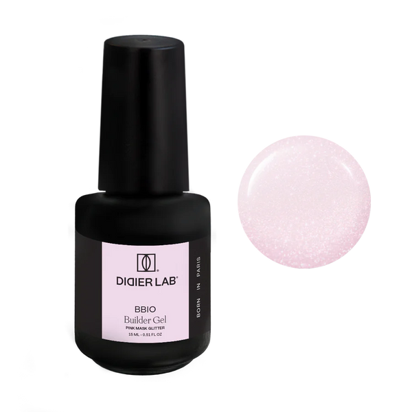 Builder Gel BBIO, Pink Mask Glitter, Didier Lab