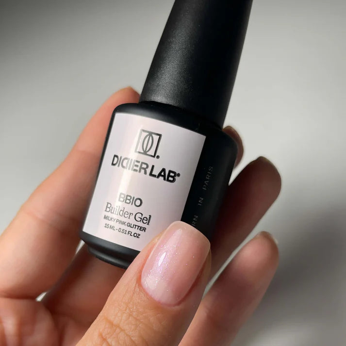 Builder Gel BBIO, Milky Pink Glitter, Didier Lab