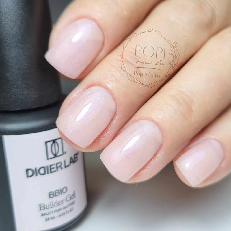 Builder Gel BBIO, Milky Pink Glitter, Didier Lab