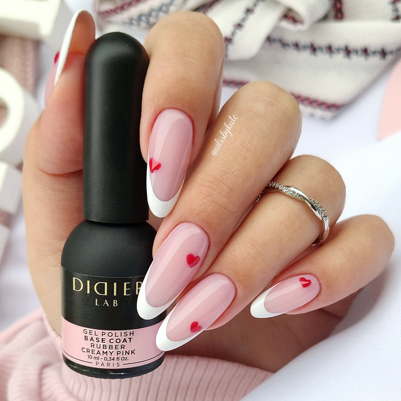 "DIDIER LAB" RUBBER BASE COAT, CREAMY PINK 10ML