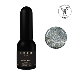 "Didier lab" metal effect gel polish "Liquid Metal", silver