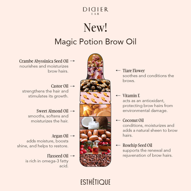 Magic Potion Brow Oil, Didier Lab, Esthétique, 4.5 ml