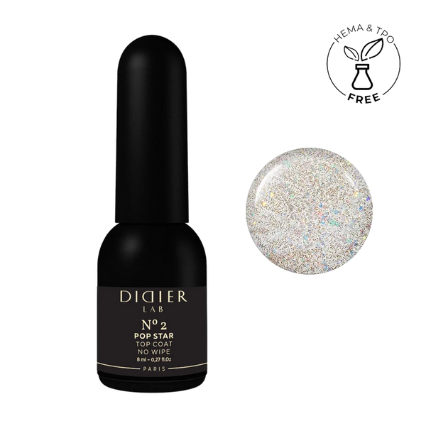 Top Coat No Wipe, Pop Star No.2, Didier Lab