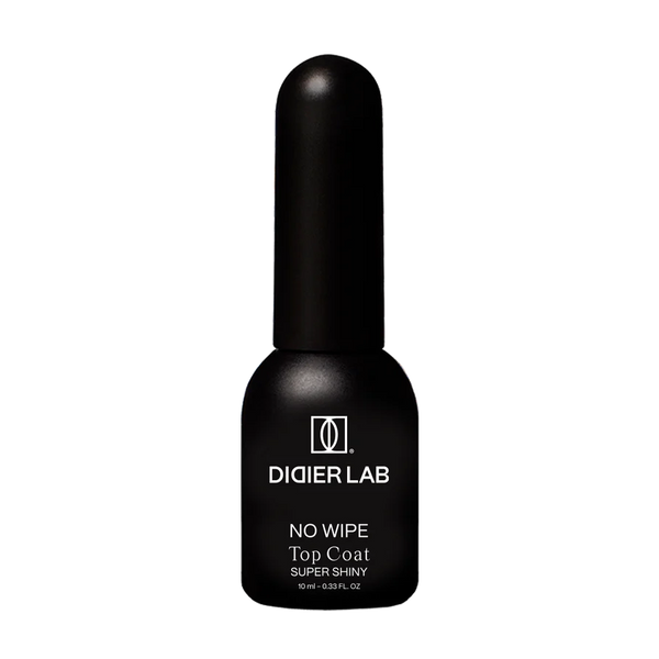 Top Coat No Wipe Super Shiny, HEMA and TPO free, Clean formula, Didier Lab, 10 ml.