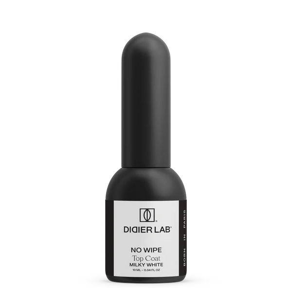 Top Coat No Wipe, Milky White, Didier Lab