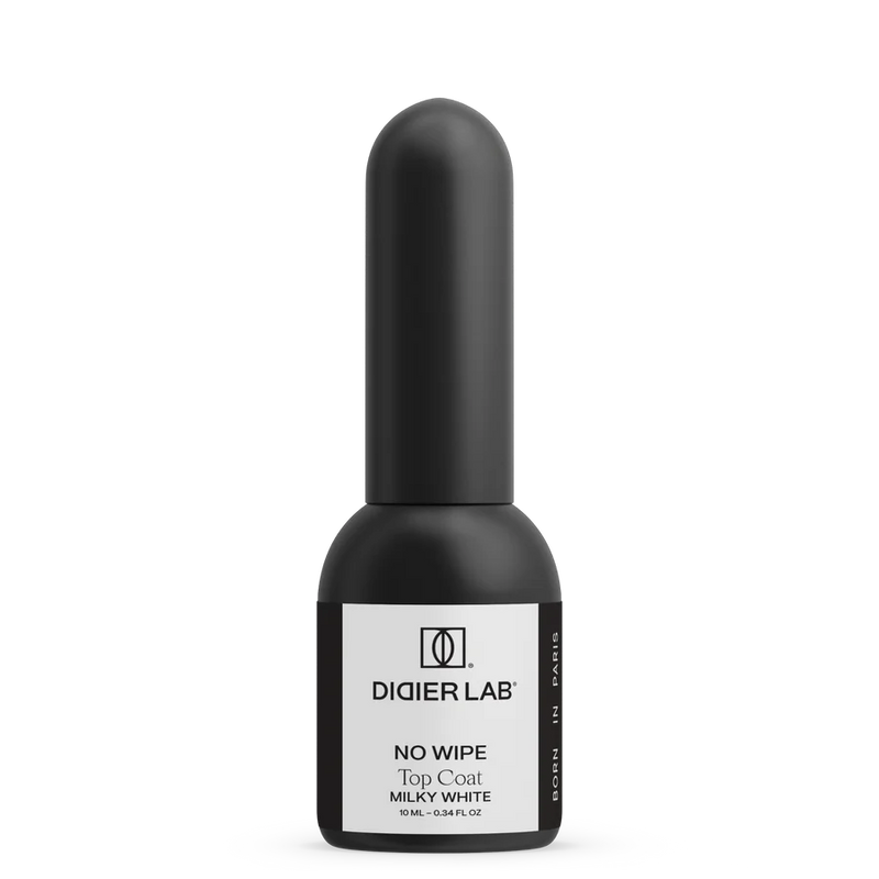 Top Coat No Wipe, Milky White, Didier Lab