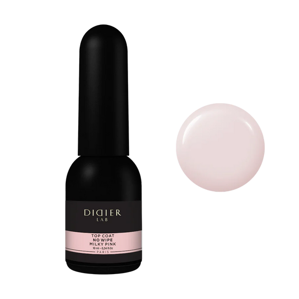 Top Coat No Wipe, Milky Pink, Didier Lab, without Hema and TPO