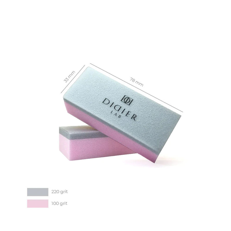 "Didier Lab" Nail Buffer, rose/grey, 1pcs.