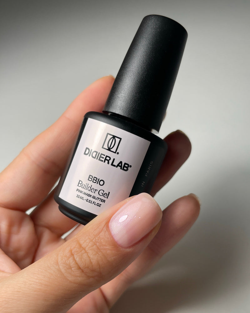 Builder Gel BBIO, Pink Mask Glitter, Didier Lab