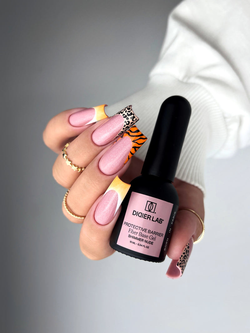 Protective Barrier Fiber Base Gel, Shimmer Nude, Didier Lab