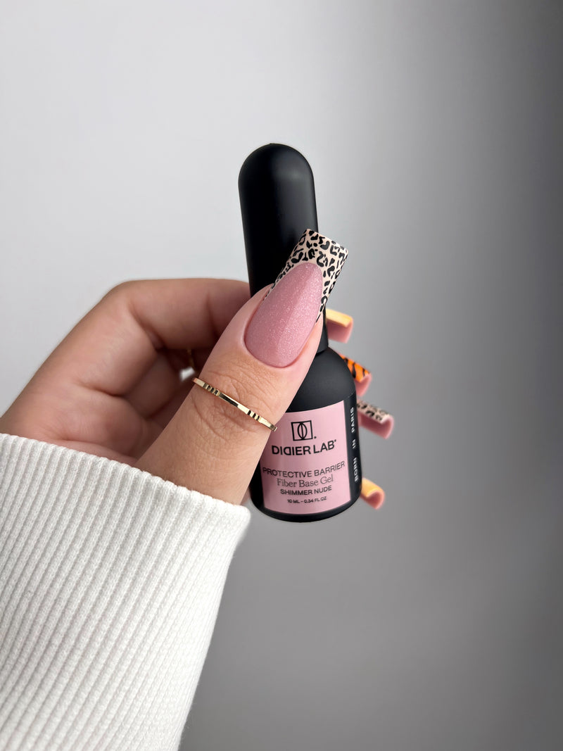 Protective Barrier Fiber Base Gel, Shimmer Nude, Didier Lab