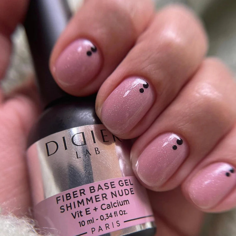 Protective Barrier Fiber Base Gel, Shimmer Nude, Didier Lab