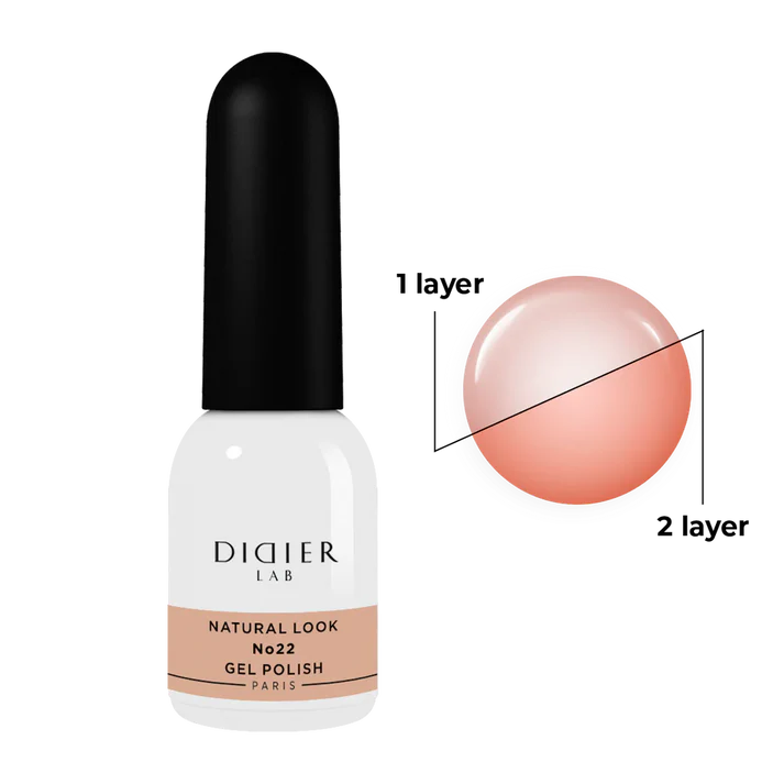 Gel polish Natural look No22, Didier Lab, without Hema and TPO