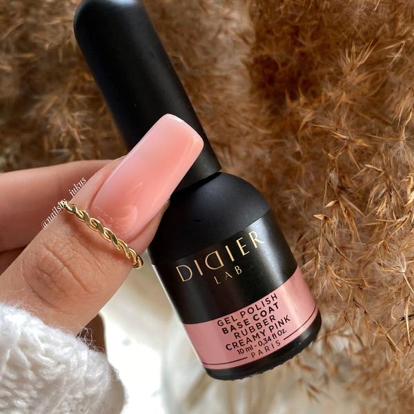 "DIDIER LAB" RUBBER BASE COAT, CREAMY PINK 10ML