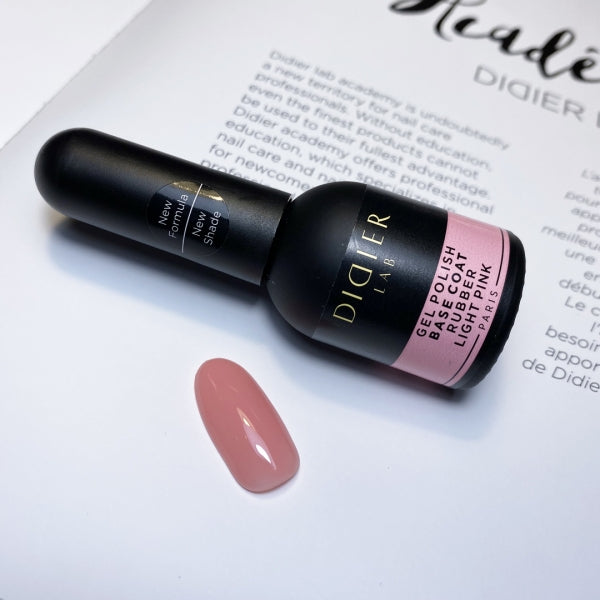 "DIDIER LAB" RUBBER BASE COAT, LIGHT PINK, 10ML