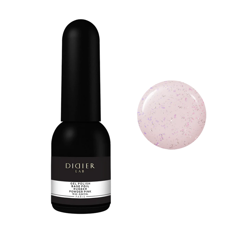 "DIDIER LAB" RUBBER BASE FOIL "RUBBER BASE FOIL", POWDER PINK, 10ML