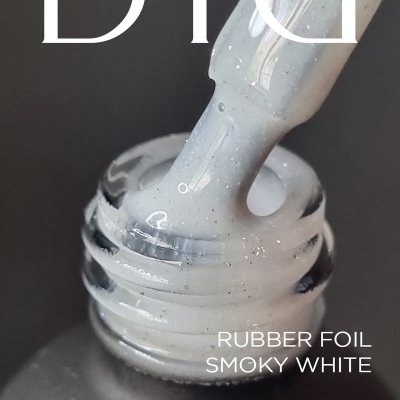 "DIDIER LAB" CAMOUFLAGE RUBBER BASE WITH FOIL "RUBBER BASE FOIL", SMOKY WHITE, 10ML